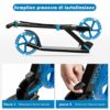 COSTWAY Scooter Monopattino Altezza Regolabile, Ruote Luminose, per Bambini e Adulti, Capacità di Carico 100kg, Alluminio, 10+ Anni - immagine 5