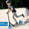 COSTWAY Scooter Monopattino Altezza Regolabile, Ruote Luminose, per Bambini e Adulti, Capacità di Carico 100kg, Alluminio, 10+ Anni - immagine 8