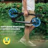 COSTWAY Scooter Monopattino Altezza Regolabile, Ruote Luminose, per Bambini e Adulti, Capacità di Carico 100kg, Alluminio, 10+ Anni - immagine 9