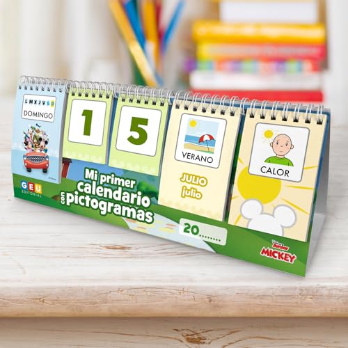 Calendario da tavolo per bambini senza tempo - giocattolo educativo per imparare i giorni, le stagioni e il tempo. Calendario per bambini - con schede combinabili - immagine 6