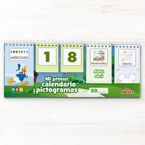 Calendario da tavolo per bambini senza tempo - giocattolo educativo per imparare i giorni, le stagioni e il tempo. Calendario per bambini - con schede combinabili - immagine 8