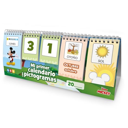 Calendario da tavolo per bambini senza tempo - giocattolo educativo per imparare i giorni, le stagioni e il tempo. Calendario per bambini - con schede combinabili