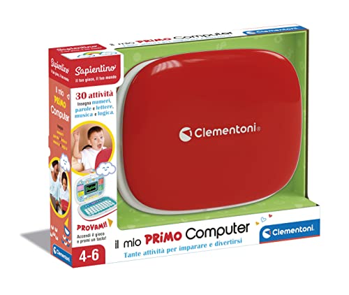 Clementoni Sapientino – Il Mio Primo Laptop – Computer Educativo  Interattivo (versione in italiano), 30 Attività, per Bambini da 4 Anni –  17679 – Giochi e Prodotti per l'Età Evolutiva