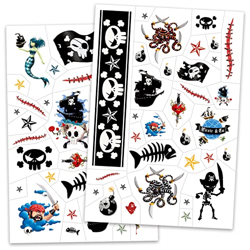 Djeco - Tatuaggi dei pirati, colore beige, 2 (DJ09584A), colore/modello assortito. - immagine 3