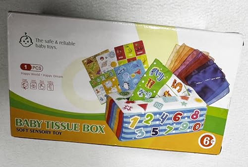 EFO SHM Giochi Bambini 6 Mesi Montessori Giocattolo Interattivo Sensoriale Scatola Del Tessuto Del Bambino Con Il Numero di Dinosauro Panno di Seta Colorato Giocattolo Educativo Per Bambini - immagine 11