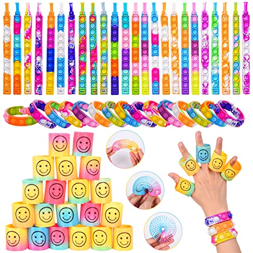 FORMIZON 48 Pezzi Fidget Toys Pack, Pop it Braccialetti und Mini Molla  Arcobaleno Rainbow, Gadget Festa Compleanno Bambini, Gadget Festa di  Decompressione di Marvel per Bambini e Adulti – Giochi e Prodotti