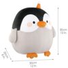 GAGAKU Cuscino in peluche a forma di pinguino, 32 cm, con unicorno, grande per bambine e ragazze, regalo di compleanno e anniversario – rosa - immagine 8