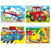 Galt Toys, 4 Puzzles in a Box - Vehicles, Jigsaw Puzzle for Kids, Ages 3 Years Plus - immagine 5