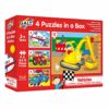 Galt Toys, 4 Puzzles in a Box - Vehicles, Jigsaw Puzzle for Kids, Ages 3 Years Plus - immagine 6