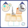 Giocattolo del lavandino della cucina,Giocattolo da Cucina Multifunzionale,Set Giocattolo per Lavello con Rubinetto Elettrico Aggiornato,Giocattoli educativi intelligenti per bambini 3 ai 6 Anni - immagine 8