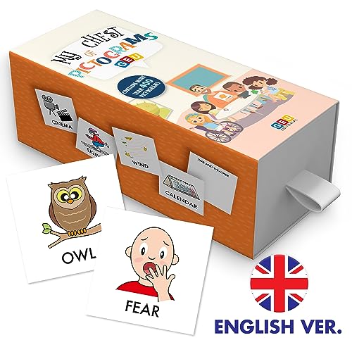 Giochi da tavolo educativi per bambini dai 3 ai 6 Anni - English Flashcards  - Più di 400 tessere di vocabolario visivo di base in inglese, laminate e  classificate in 16 categorie. 