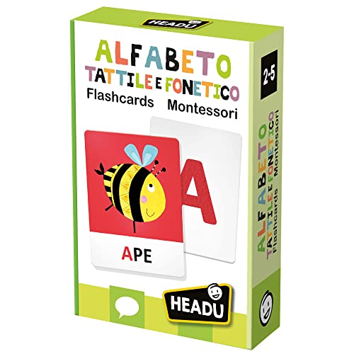 Headu Flashcards Alfabeto Tattile E Fonetico Montessori Leggi