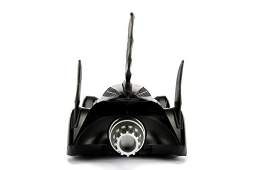 Jada Toys - Modellino della Batmobile Altamente Dettagliato in Scala 1:24 con Statuetta Batman, Cabina e Porte Possono Essere Aperte, con Ruota Libera - immagine 11