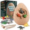Jokooan Dino Eggs, Uova Dinosauro Scavation Kit Uovo di Pasqua Giocattoli per Bambini Uovo di Dinosauro Fossile Archeologia Scienza STEM Giocattoli Montessori