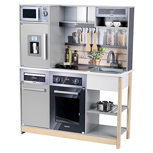 Theo Klein 7194 Cucina familiare Miele, Legno, Fornello con Luce e