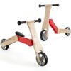 LIFEZEAL Monopattino di equilibrio 2 in 1 Draisienne in legno per bambini con capacità di carico di 50 kg, scooter per bambini 3+anni, maniglia a 135° e ruote antiscivolo