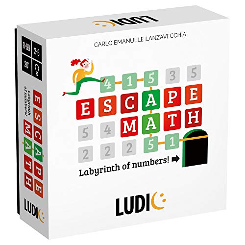 Ludic Escape Math Il Labirinto Dei Numeri Mu27514 Gioco Di Società Per La Famiglia Per 2 - 6 Giocatori Made In Italy