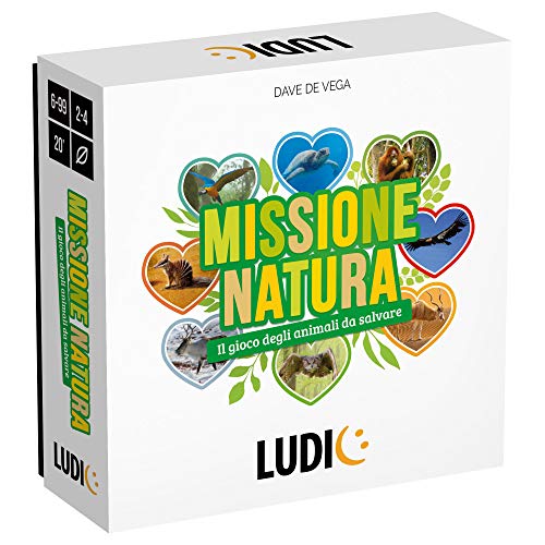 Ludic Missione Natura Il Gioco Degli Animali Da Salvare It27576 Gioco Di Società Per La Famiglia Per 2 - 4 Giocatori Made In Italy