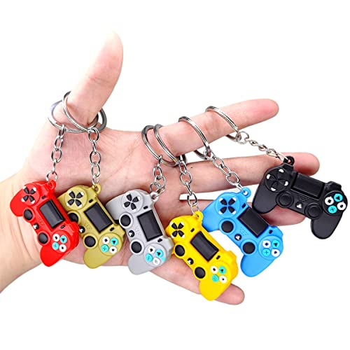 6 pezzi Portachiavi gamepad ciondolo