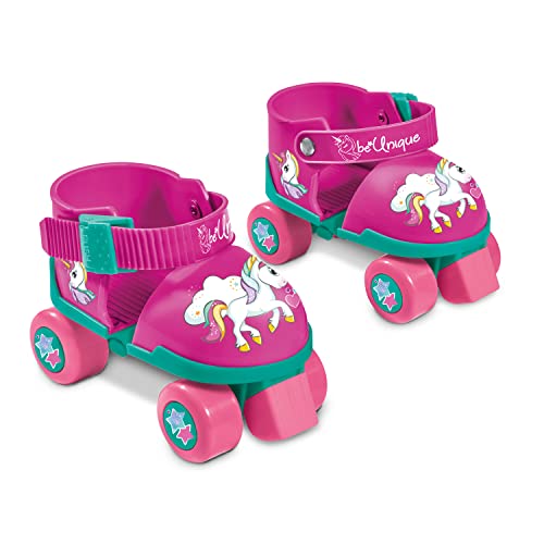 Mondo- Roller Skate Toys-Pattini a rotelle Regolabili Unicorn per Bambini-Taglia dal 22 al 29-Set Completo di Borsa Trasparente, gomitiere e Ginocchiere, 28511, Colore Rosa - immagine 4