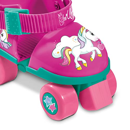 Mondo- Roller Skate Toys-Pattini a rotelle Regolabili Unicorn per Bambini-Taglia dal 22 al 29-Set Completo di Borsa Trasparente, gomitiere e Ginocchiere, 28511, Colore Rosa - immagine 7