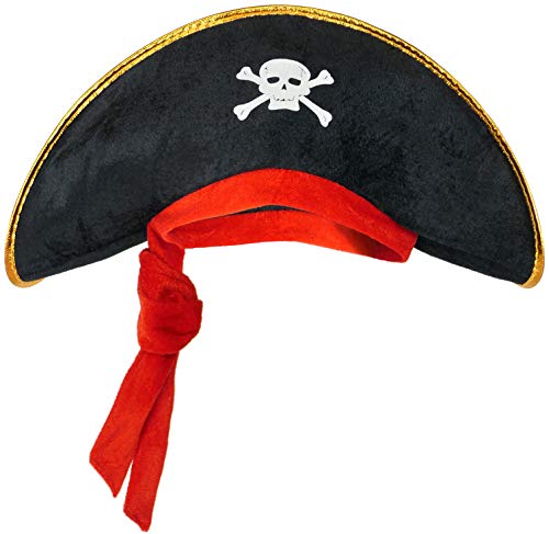 BALINCO Cappello da pirata per bambini - Accessorio per costumi per bambine e bambini per Carnevale/Carnevale