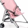Bayer Chic 2000-Mini Passeggino Roma per Bambole, Colore Melange Grigio-Rosa, 601 15 - immagine 4