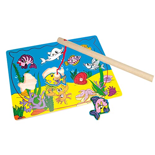 Bino 82763 - Puzzle Legno Mare con Calamita