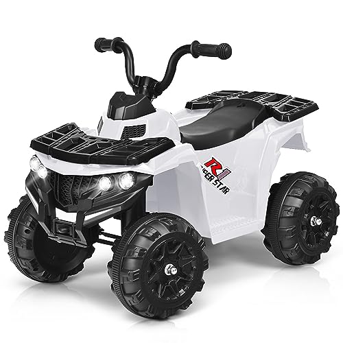 COSTWAY 6V Quad Elettrico per Bambini, Moto Cavalcabile con Fari, Musica,  Giocattolo Elettrico per Bambini 3-6 Anni - Giochi e Prodotti per l'Età  Evolutiva