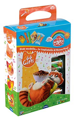 DIDO'- Giocacrea Tagliatelle 44 Gatti Cats Pasta Modellabile, Colore Assortiti, 360900 - immagine 3