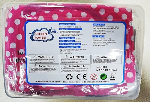 EFO SHM Cucina Giocattolo per Bambini, Accessori Cucina con Set di Pentole e Padelle in Acciaio Inossidabile, Utensili da Cucina, Grembiule e Cappello da Cuoco, Taglio di Cibo per Bambini - immagine 13