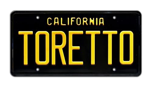 Fast and the Furious | TORETTO | Metal Stamped License Plate