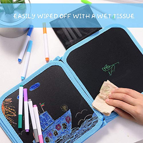 HellDoler Pebble Painting Pens, 2-3mm Acyrillic Paint Pens Set of 12 Colors, Premium Quickdrying Acrylic Pens for Rock Painting Wood Fabric Ceramic Porcelain Scrapbook - with Felt Pen Bag - immagine 9