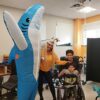 IRETG Costume gonfiabile da squalo Jumpsuit a mascelle Fancy Dress Abito divertente Carcharias per il partito di Cosplay - immagine 7