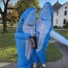 IRETG Costume gonfiabile da squalo Jumpsuit a mascelle Fancy Dress Abito divertente Carcharias per il partito di Cosplay - immagine 10