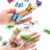 LATERN 45 Pezzi Corredi di Figure Dell'insetto di Plastica, 35pcs Realistici Insetti Bug Insetto Figure Giocattolo per L'educazione dei Bambini, Favori di Tema A Tema Insetti - immagine 4