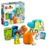 Lego 10987 DUPLO Recycling-LKW Müllwagen-Spielzeug, Lern- und Farbsortier-Spielzeug für Kleinkinder und Kinder ab 2 Jahren, Motorikspielzeug zur Entwicklung feinmotorischer Fähigkeiten