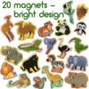 MAGDUM Magneti Bambini Animali ZOO - 20 GRANDI Calamite Frigorifero - Calamite Bambini - Giochi Bambini 3 anni - Animali Giocattolo per Bambini - Calamite Animali per Bambini - Giochi Magnetici - immagine 4