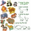 MAGDUM Magneti Bambini Animali ZOO - 20 GRANDI Calamite Frigorifero - Calamite Bambini - Giochi Bambini 3 anni - Animali Giocattolo per Bambini - Calamite Animali per Bambini - Giochi Magnetici - immagine 5