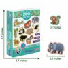 MAGDUM Magneti Bambini Animali ZOO - 20 GRANDI Calamite Frigorifero - Calamite Bambini - Giochi Bambini 3 anni - Animali Giocattolo per Bambini - Calamite Animali per Bambini - Giochi Magnetici - immagine 6