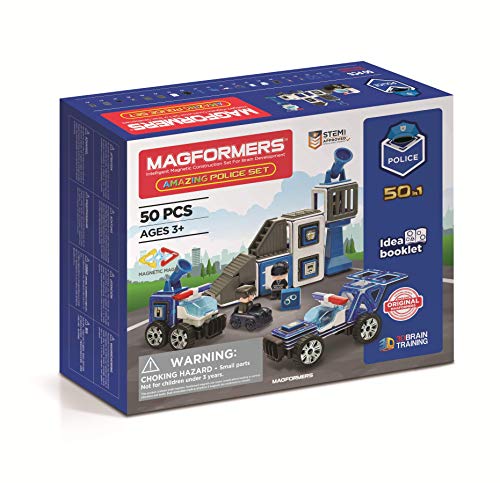 MAGFORMERS GmbH Magformers Amazing Police Set 50T, Multicolore