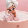 MEOWBABY Piscina di Palline per Bambini - Tondo 90x30cm Piscine senza Palline, Cotone, Grigio Chiaro - immagine 5