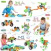 MOONTOY 240PCS STEM Toys Giocattolo da costruzione per bambini di età compresa tra 4 e 8 anni, Regali di compleanno Gioco Progetti educativi per bambini dai 5 anni in su,Blocco da costruzione - immagine 3