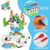 MOONTOY 240PCS STEM Toys Giocattolo da costruzione per bambini di età compresa tra 4 e 8 anni, Regali di compleanno Gioco Progetti educativi per bambini dai 5 anni in su,Blocco da costruzione - immagine 6