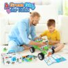 MOONTOY 240PCS STEM Toys Giocattolo da costruzione per bambini di età compresa tra 4 e 8 anni, Regali di compleanno Gioco Progetti educativi per bambini dai 5 anni in su,Blocco da costruzione - immagine 8