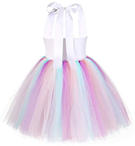 CARNEVALE HALLOWEEN VESTITO Tutu Unicorno Arcobaleno Rainbow Dress Bambina  EUR 19,90 - PicClick IT