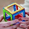 Magformers 14-piece Magnetic Construction Tiles Toy. STEM Teaching Resource. With 6 Squares and 8 Triangles. Magnetic Tiles For Children Aged 3+. - immagine 5