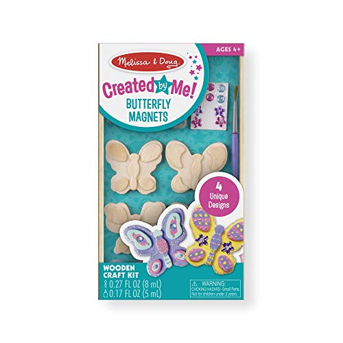 Melissa & Doug - Decora da Te: Farfalla, Magneti di Legno, multicolore, 19515