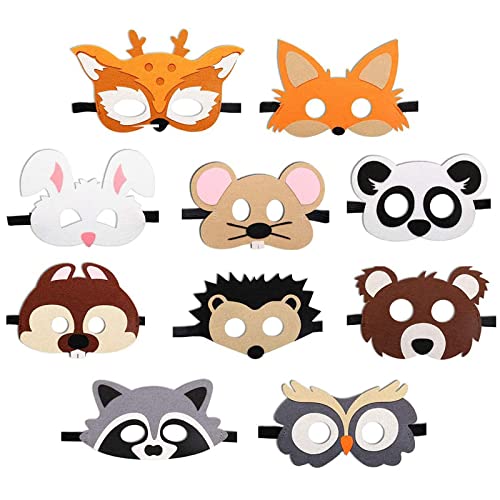 NIWWIN Supereroe Masks Party Favori per bambini Compleanno per bambini, Halloween Dress-up Avengers Forniture per feste - Taglie regolabili, Maschere in feltro
