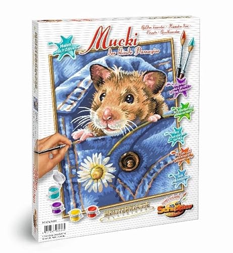 Noris Spiele 924 0436 Schipper Colora i numeri - Mucki, il passeggero cieco - 24x30 cm [Importato da Germania] - immagine 8